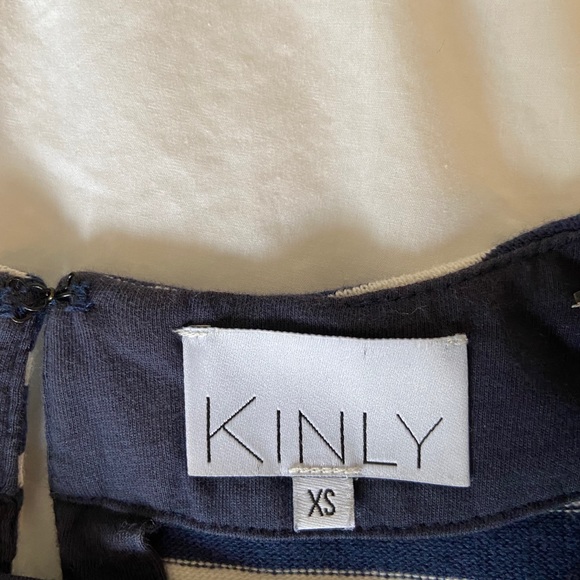 Blue and white striped dress - Picture 2 of 3